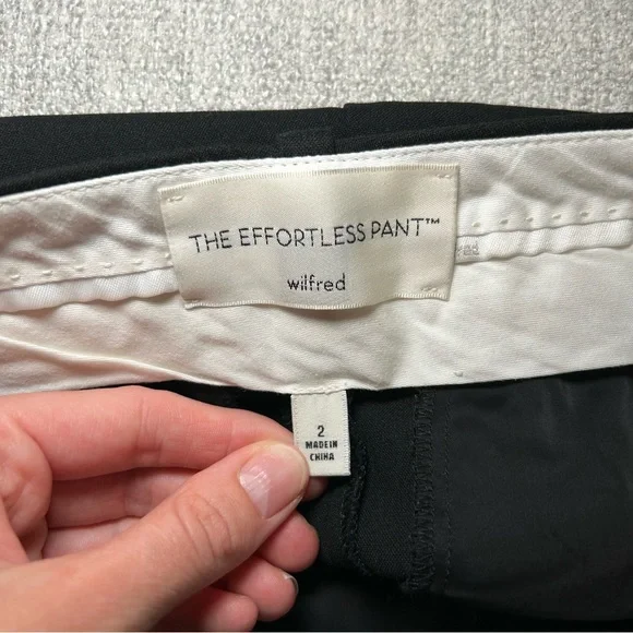 Aritzia Wilfred The Effortless Pant Black Size 2 - Picture 12 of 16